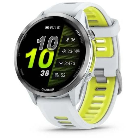 Garmin 010-02969-61 Forerunner 970 GPS 全方位鐵人運動錶 (逐夢白/躍動黃 (護蓋設計))